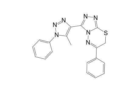 3-(5-Methyl-1-phenyl-1H-1,2,3-triazol-4-yl)-6-phenyl-7H-[1,2,4]triazolo[3,4-b][1,3,4]thiadiazine