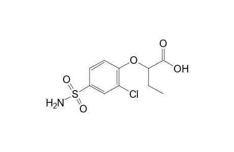 2-(2-chloro-4-sulfamoylphenoxy)butyric acid