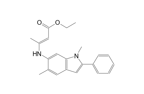 2-butenoic acid, 3-[(1,5-dimethyl-2-phenyl-1H-indol-6-yl)amino]-, ethyl ester, (2E)-