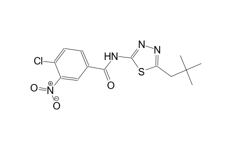 4-chloro-N-(5-neopentyl-1,3,4-thiadiazol-2-yl)-3-nitrobenzamide