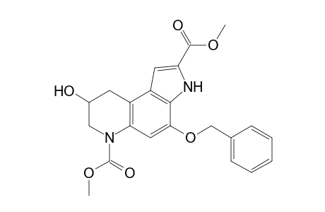 4-Benzoxy-8-hydroxy-3,7,8,9-tetrahydropyrrolo[3,2-f]quinoline-2,6-dicarboxylic acid dimethyl ester