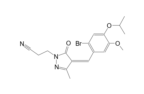 3-[(4Z)-4-(2-bromo-4-isopropoxy-5-methoxybenzylidene)-3-methyl-5-oxo-4,5-dihydro-1H-pyrazol-1-yl]propanenitrile