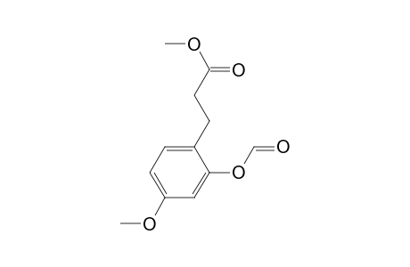 Methyl 3-(2-formyloxy-4-methoxyphenyl)propanoate