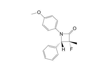 (3R,4S)-3-fluoranyl-1-(4-methoxyphenyl)-3-methyl-4-phenyl-azetidin-2-one