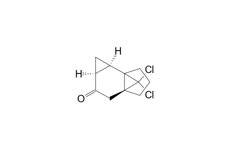 1H,4H-3a,6a-Methanocycloprop[e]inden-2(3H)-one, 7,7-dichlorotetrahydro-, (1a.alpha.,3a.alpha.,6a.alpha.,6b.alpha.)-