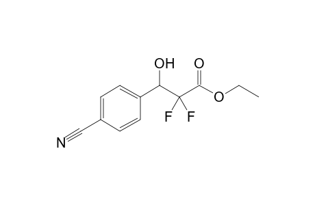 3-(4-cyanophenyl)-2,2-difluoro-3-hydroxy-propionic acid ethyl ester