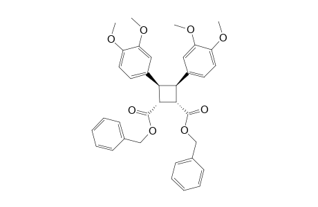 Dibenzyl 3.beta.,4.beta.-bis(3',4'-dimethoxyphenyl)-1.alpha.,2.alpha.-cyclobutanedicarboxylate