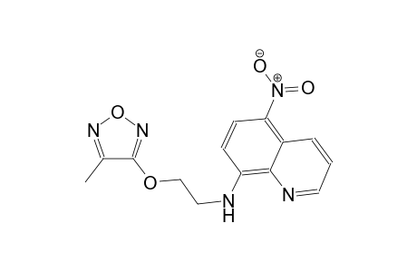 N-{2-[(4-methyl-1,2,5-oxadiazol-3-yl)oxy]ethyl}-5-nitro-8-quinolinamine