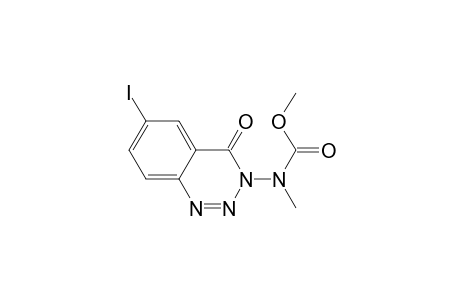 1,2,3-Benzotriazin-4(3H)-one, 3-(hydroxymethyl)-6-iodo-, methylcarbamate (ester)