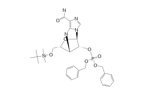 5-AMINO-5,3'-ANHYDRO-4-CARBOXAMIDO-1-[5'-O-[(TERT.-BUTYL)-DIMETHYLSILYL]-2'-O-(DIBENZYLPHOSPHORYL)-BETA-D-XYLOFURANOSYL]-1H-IMIDZOLE