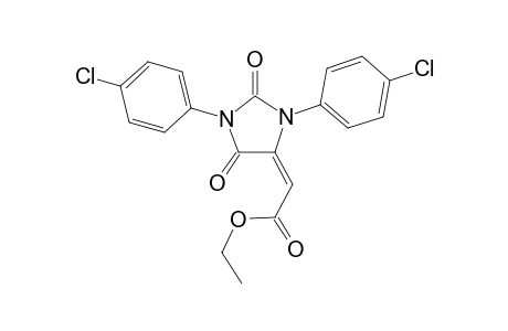 Ethyl (E)-[1,3-Bis(4-chlorophenyl)-2,5-dioxoimidazolidin-4-ylidene]acetate