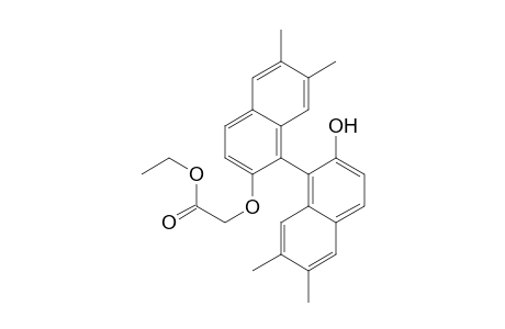 Ethyl [6,6',7,7'-tetramethyl-1,1'-binaphthyl-2-ol-2'-oxy]acetate
