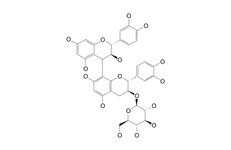 #P2;2-(3,4-DIHYDROXYPHENYL)-4-[2-(3,4-DIHYDROXYPHENYL)-5,7-DIHYDROXY-3-[3,4,5-TRIHYDROXY-6-(HYDROXYMETHYL)-TETRAHYDRO-2H-PYRAN-2-YLOXY]-3,4-DIHYDRO-2H-CHROMEN-