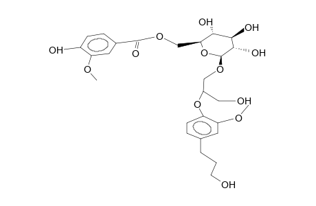 4-O-(2'-HYDROXY-1'-HYDROXYMETHYLETHYL)-DIHYDROCONIFERYL ALCOHOL VANILLOYL GLUCOSIDE