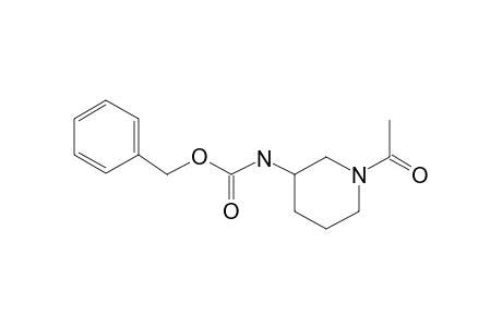 3-(Benzyloxycarbonylamino)piperidine, 1-acetyl-