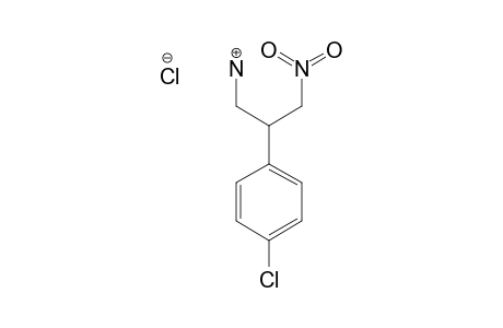 2-(4-CHLOROPHENYL)-3-NITROPROPAN-1-AMINE-HYDROCHLORIDE