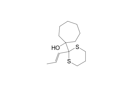 Cycloheptanol, 1-[2-(1-propenyl)-1,3-dithian-2-yl]-, (E)-
