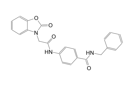 3-benzoxazoleacetamide, 2,3-dihydro-2-oxo-N-[4-[[(phenylmethyl)amino]carbonyl]phenyl]-