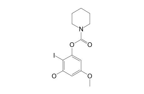 3-HYDROXY-2-IODO-5-METHOXYPHENYL-N-PIPERIDINYLCARBAMATE