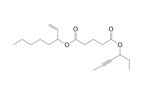 Glutaric acid, oct-1-en-3-yl hex-4-yn-3-yl ester