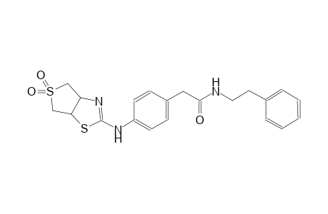 benzeneacetamide, 4-[(3a,4,6,6a-tetrahydro-5,5-dioxidothieno[3,4-d]thiazol-2-yl)amino]-N-(2-phenylethyl)-
