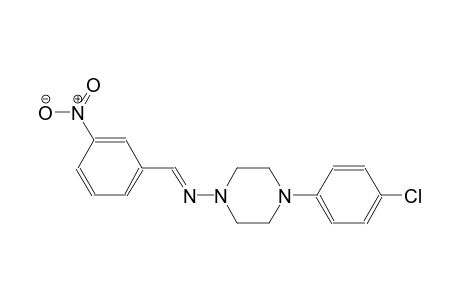 4-(4-chlorophenyl)-N-[(E)-(3-nitrophenyl)methylidene]-1-piperazinamine