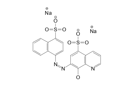 8-Hydroxy-7-(4-sulfo-1-naphthylazo)-5-quinolinesulfonic acid disodium salt
