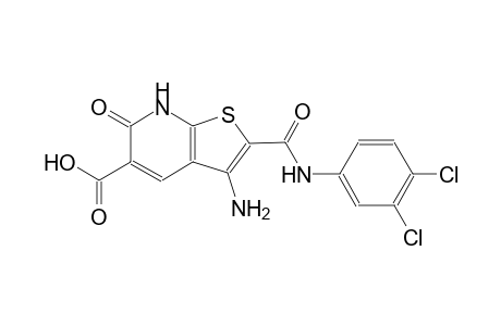 3-amino-2-[(3,4-dichloroanilino)carbonyl]-6-oxo-6,7-dihydrothieno[2,3-b]pyridine-5-carboxylic acid