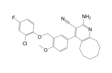 2-amino-4-{3-[(2-chloro-4-fluorophenoxy)methyl]-4-methoxyphenyl}-5,6,7,8,9,10-hexahydrocycloocta[b]pyridine-3-carbonitrile