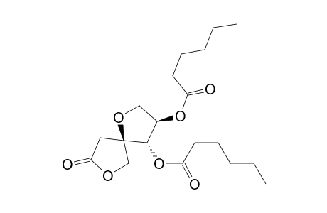 (+)-(3R,4S,5R)-3,4-Bis(hexanoyloxy)-1,7-dioxaspiro[4.4]nonan-8-one