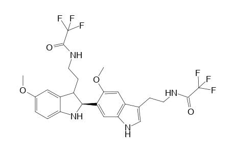 2-{5"-Methoxy-3"-[(trifluoroacetylamino)ethyl]indol-6'-yl]-3-[trifluoroacetylamino)ethyl]-5-methoxy-2,3-dihydroindol