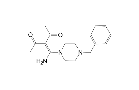 3-[amino(4-benzyl-1-piperazinyl)methylene]-2,4-pentanedione