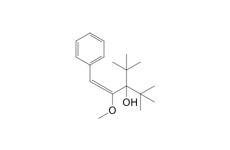 (E)-3-tert-Butyl-2-methoxy-4,4-dimethyl-1-phenylpent-1-en-3-ol