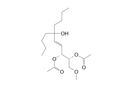 4-Decene-2,3,6-triol, 6-butyl-1-methoxy-, 2,3-diacetate, [R-[R*,R*-(E)]]-