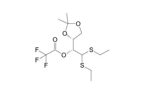 3,4-O-Isopropylidene-2-O-trifluoroacetyl-D-erythrose diethyl dithioacetal
