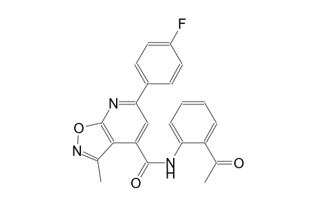 isoxazolo[5,4-b]pyridine-4-carboxamide, N-(2-acetylphenyl)-6-(4-fluorophenyl)-3-methyl-
