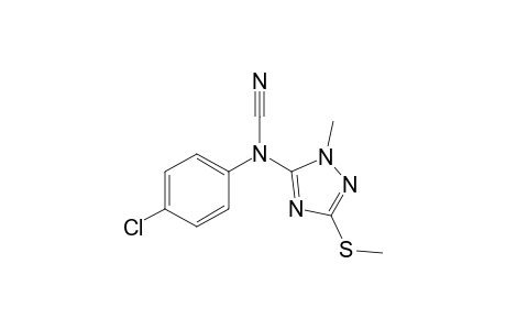 (4-chlorophenyl)-(2-methyl-5-methylsulfanyl-1,2,4-triazol-3-yl)cyanamide