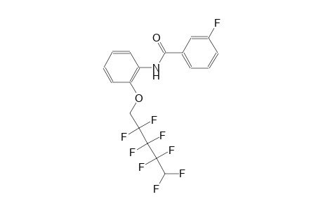 benzamide, 3-fluoro-N-[2-[(2,2,3,3,4,4,5,5-octafluoropentyl)oxy]phenyl]-