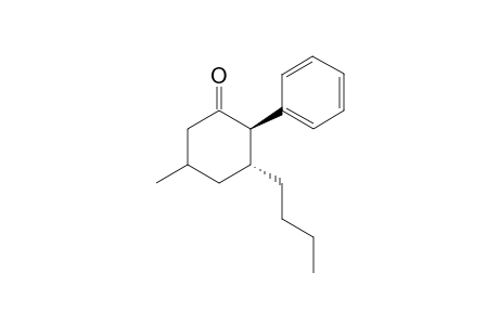 trans-3-butyl-5-methyl-2-phenylcyclohexan-1-one