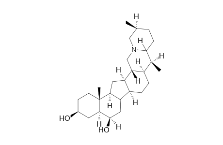 Forticine [(20S,22S,25S)-5.alpha.-cevanin-3.beta.,6.beta.-diol]