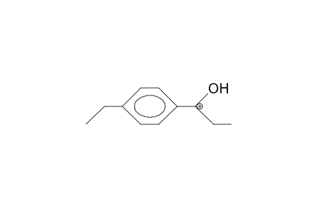 (4-Ethyl-phenyl)-ethyl-hydroxy-carbenium cation