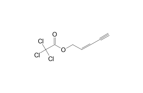 Trichloroacetic acid, pent-2-en-4-ynyl ester