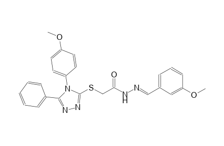 N'-[(E)-(3-methoxyphenyl)methylidene]-2-{[4-(4-methoxyphenyl)-5-phenyl-4H-1,2,4-triazol-3-yl]sulfanyl}acetohydrazide