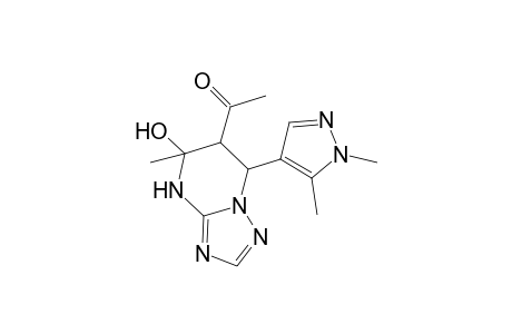 1-[7-(1,5-dimethyl-1H-pyrazol-4-yl)-5-hydroxy-5-methyl-4,5,6,7-tetrahydro[1,2,4]triazolo[1,5-a]pyrimidin-6-yl]ethanone