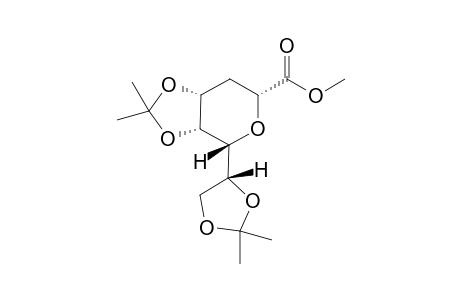 Methyl 2,6-Anhydro-3-deoxy-4,5:7,8-di-O-isopropylidene-D-glycero-D-galacto-D-galacto-octonate