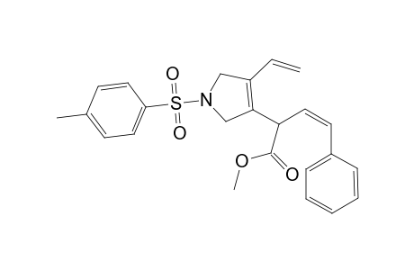 (Z)-methyl 4-phenyl-2-(1-tosyl-4-vinyl-2,5-dihydro-1H-pyrrol-3-yl)but-3-enoate
