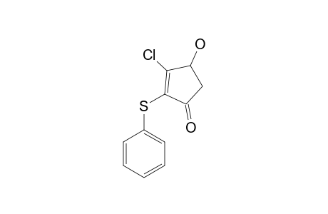 3-CHLORO-4-HYDROXY-2-PHENYLSULFANYL-2-CYCLOPENTEN-1-ONE