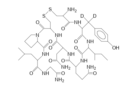 (2-D-[.beta.,.beta.-Dideuterio]-tyrosine)-ocytocin