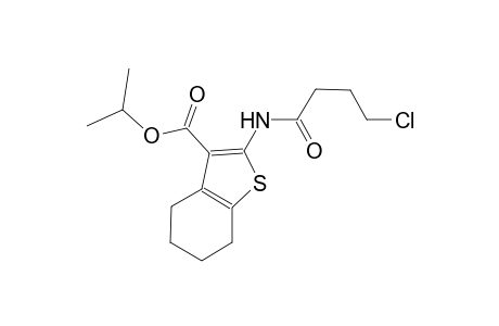 isopropyl 2-[(4-chlorobutanoyl)amino]-4,5,6,7-tetrahydro-1-benzothiophene-3-carboxylate