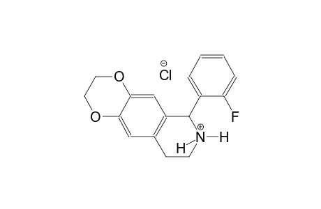 [1,4]dioxino[2,3-g]isoquinolinium, 6-(2-fluorophenyl)-2,3,6,7,8,9-hexahydro-, chloride